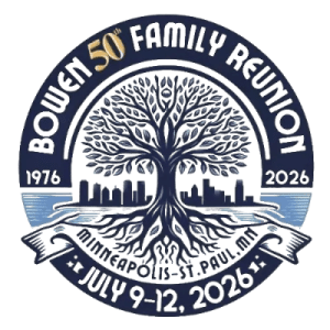 Bowen Family Reunion 2026 emblem design.
